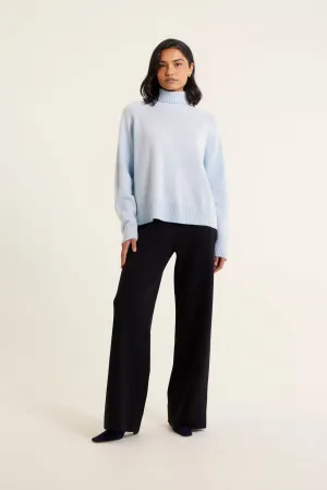 Toastie Merino Cashmere Polo In Pewter