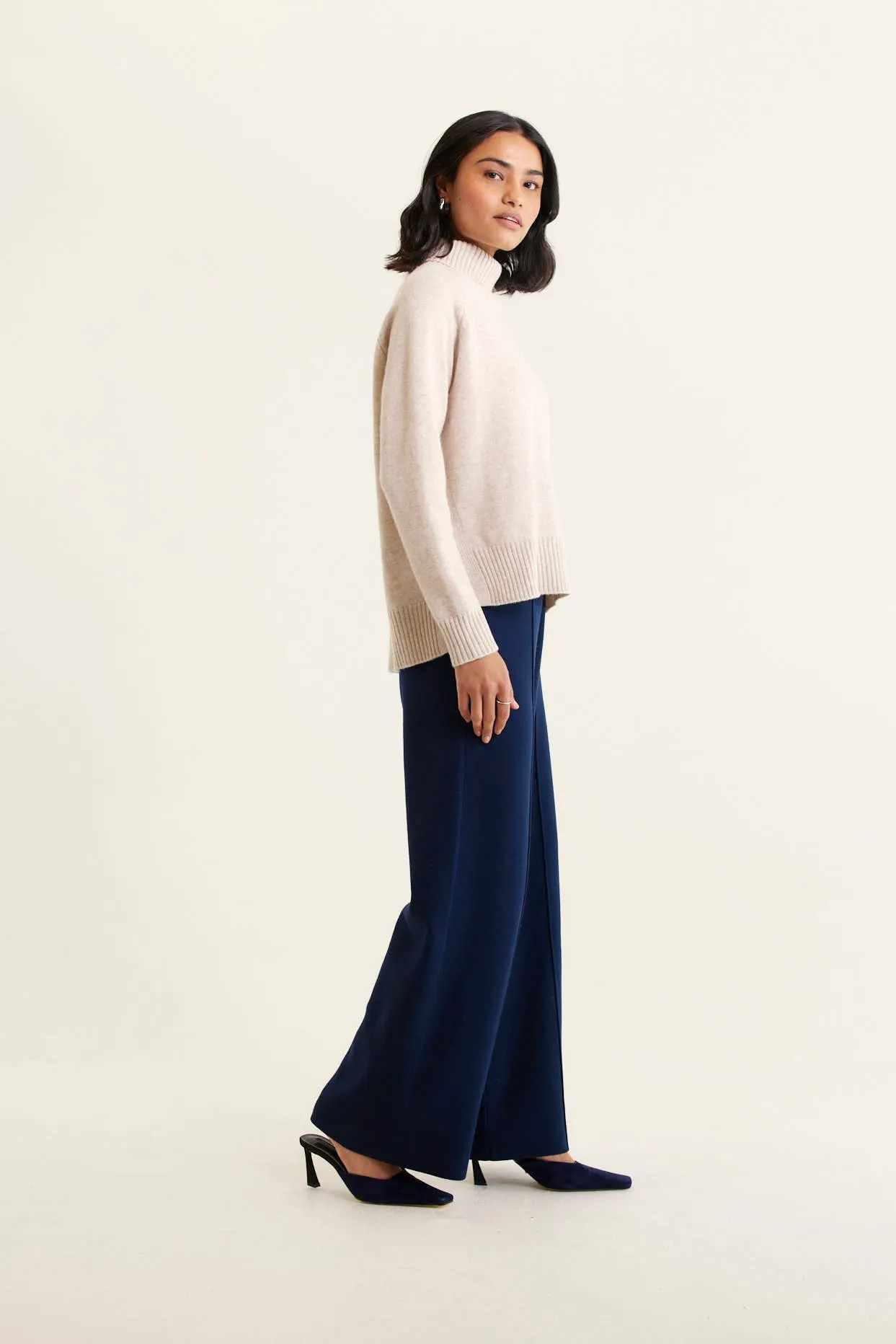 Toastie Merino Cashmere Polo In Porridge