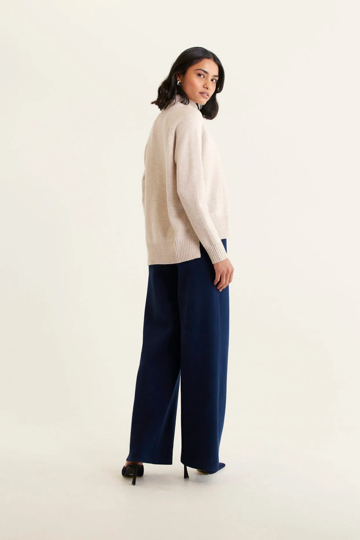 Toastie Merino Cashmere Polo In Porridge