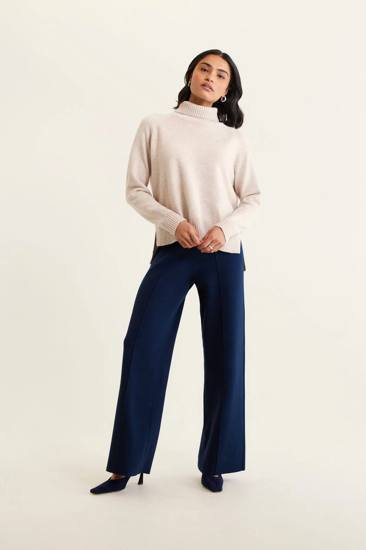 Toastie Merino Cashmere Polo In Porridge