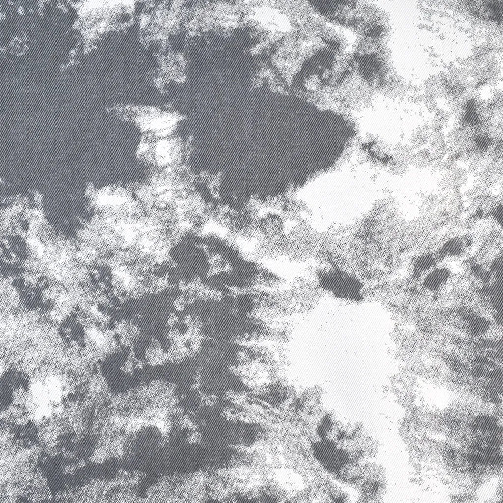 Tonal Abstract Marble Print Denim Grey