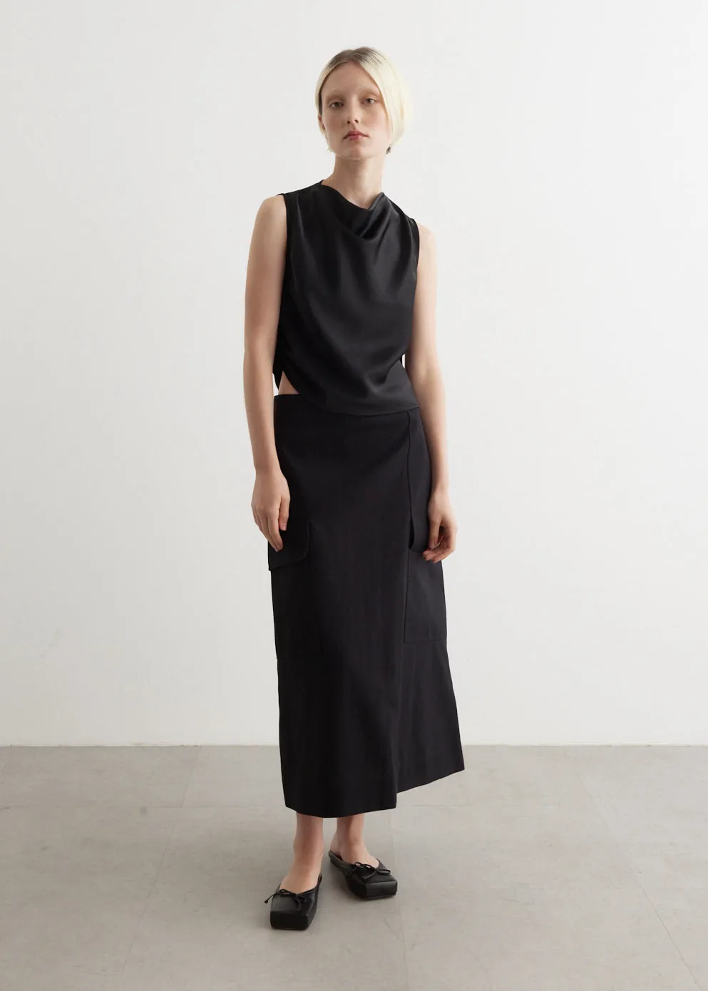Tyrell Tailored Patch Pocket Skirt