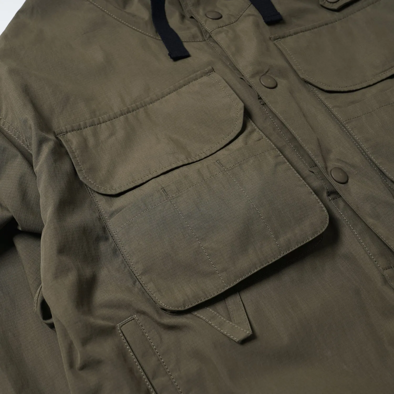 WADING HOODED PARKA JACKET  - OLIVE