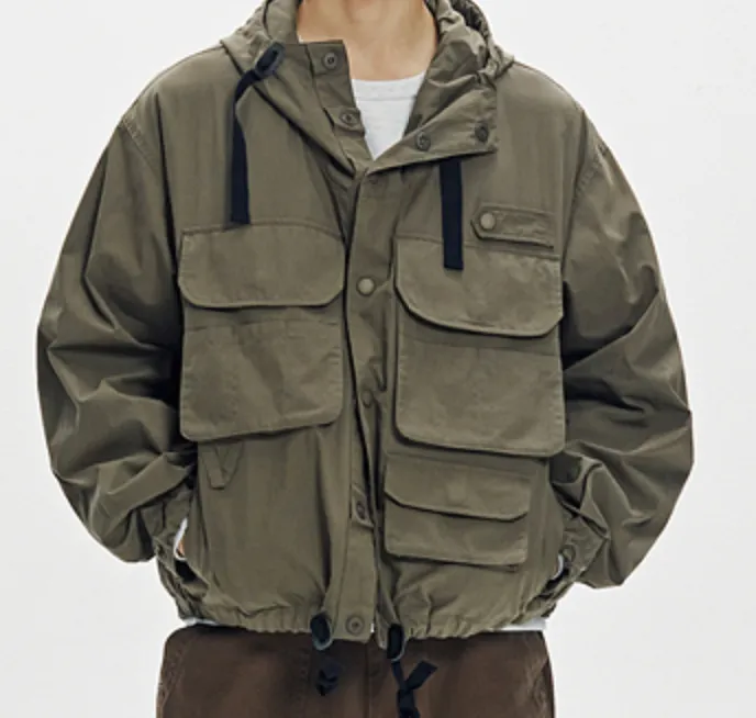 WADING HOODED PARKA JACKET  - OLIVE