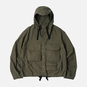 WADING HOODED PARKA JACKET  - OLIVE