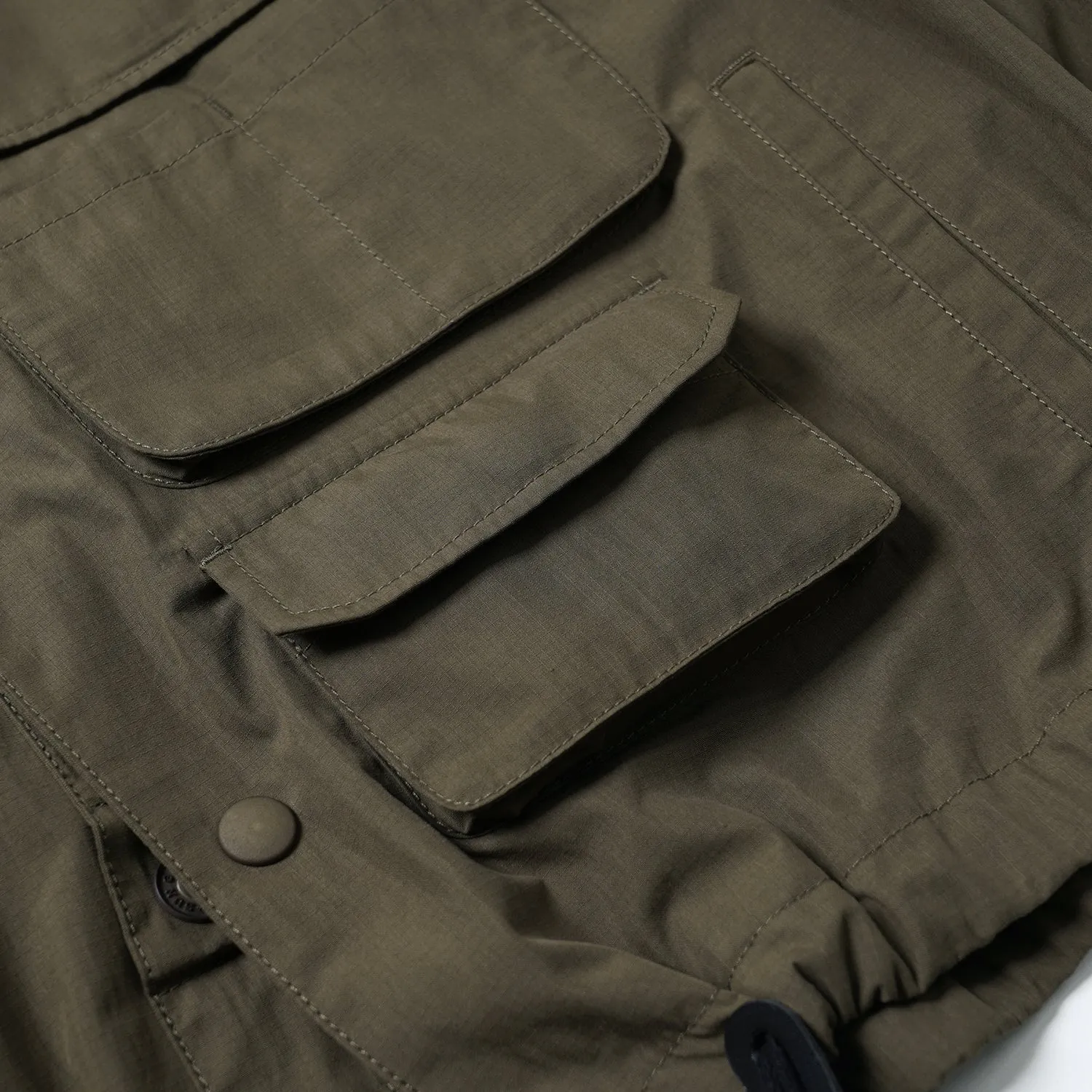 WADING HOODED PARKA JACKET  - OLIVE