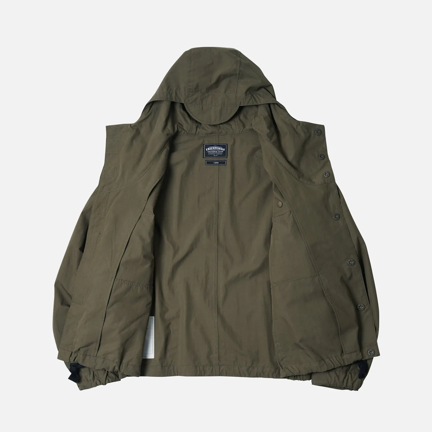 WADING HOODED PARKA JACKET  - OLIVE