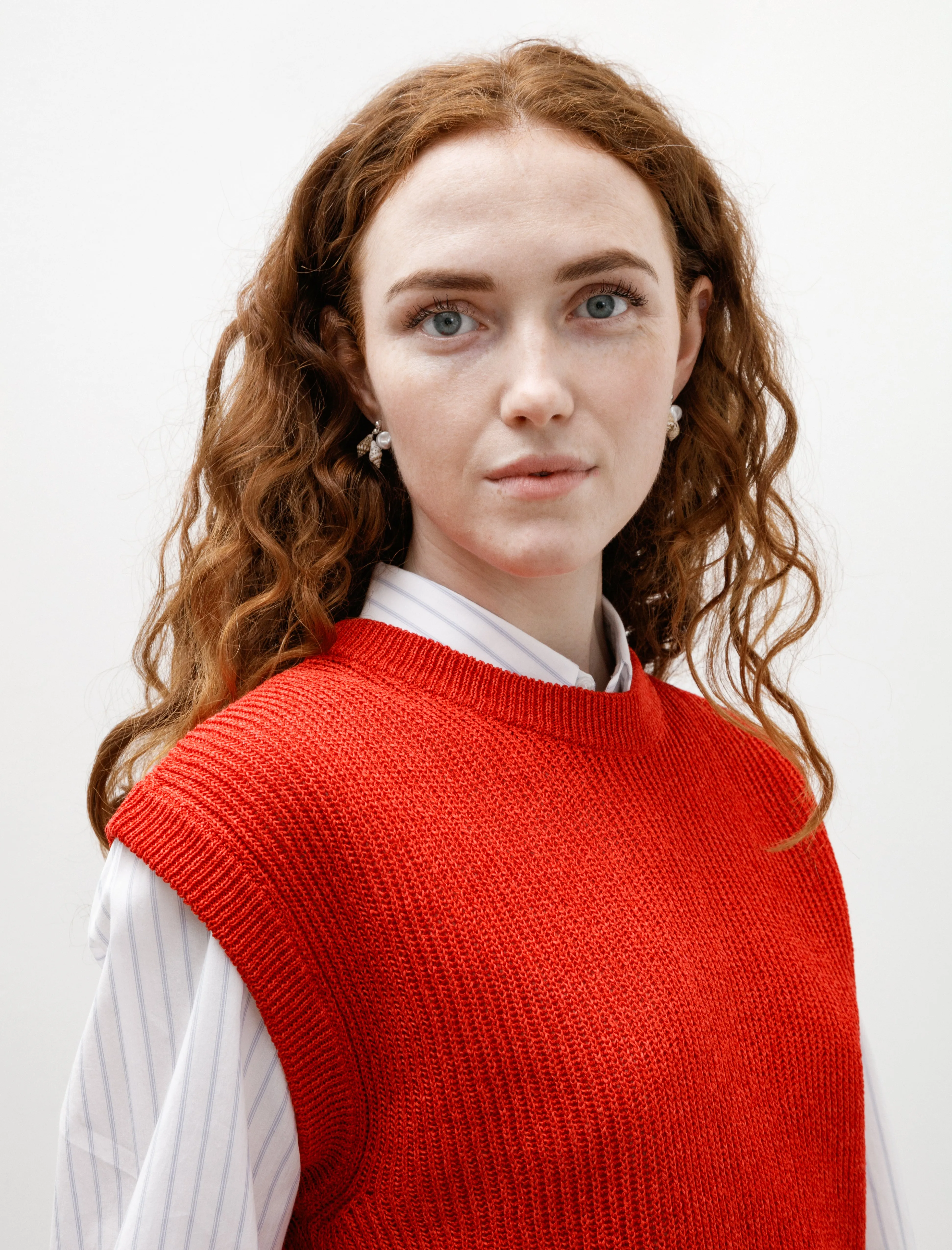 Washi Paper Gilet Red