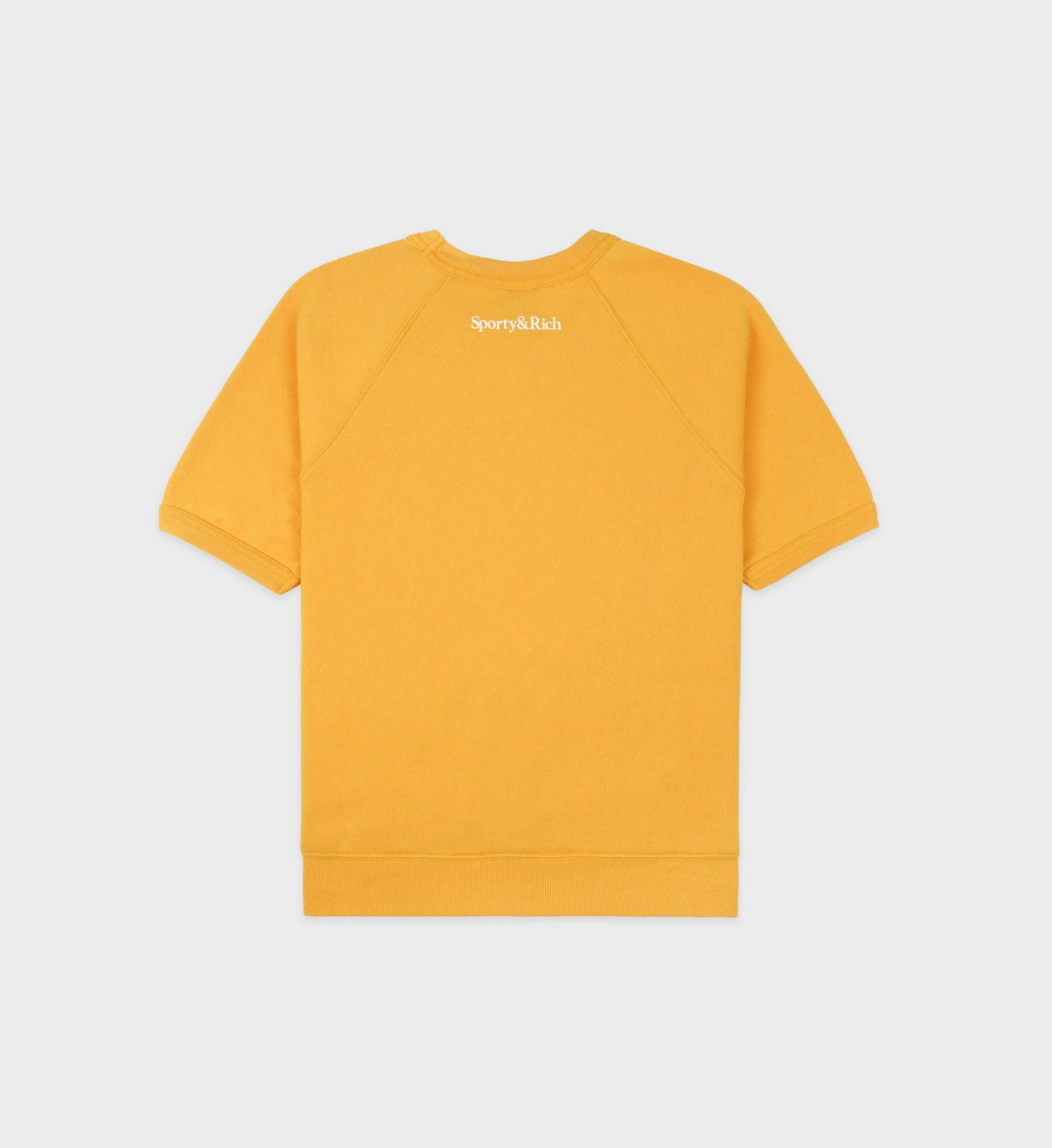 Wellness Club Short Sleeve Crewneck - Gold/White