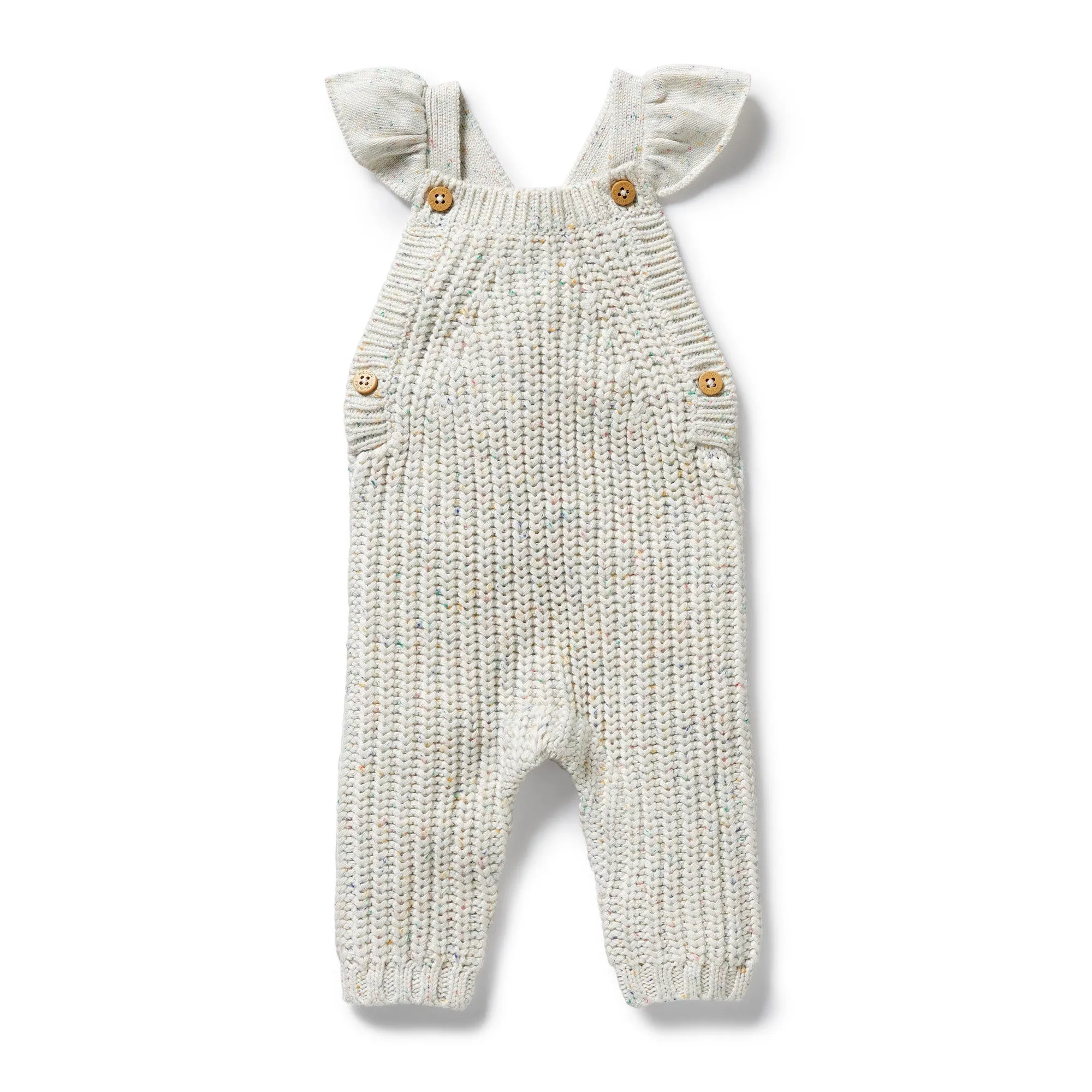 Wilson & Frenchy - Hundreds and Thousands Organic Knitted Ruffle Overall