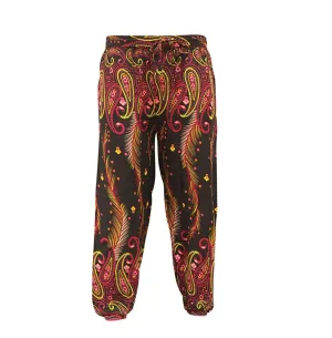 Women's Elephant Print Hippie Harem Trousers