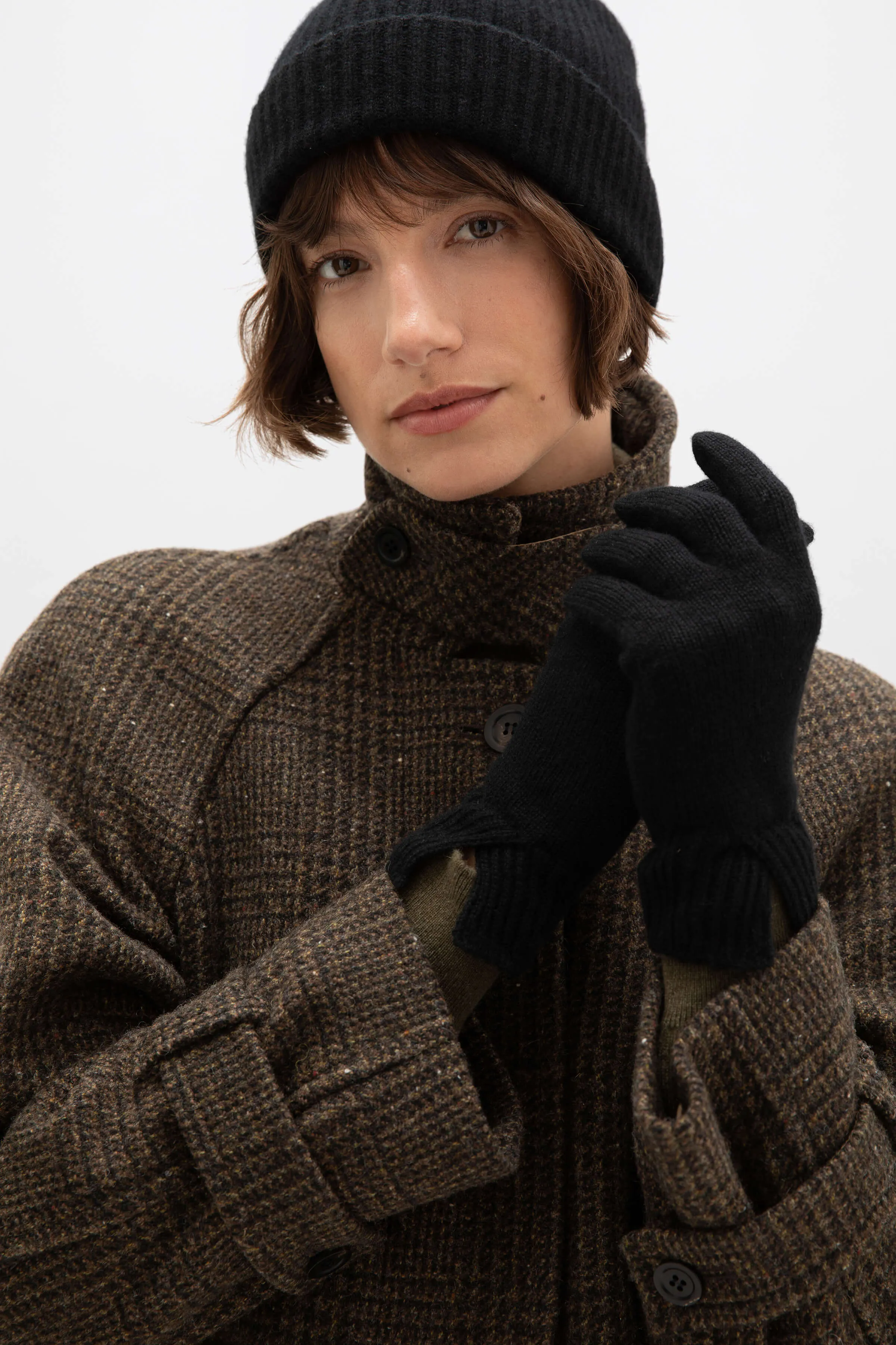 Women's Split Cuff Cashmere Gloves